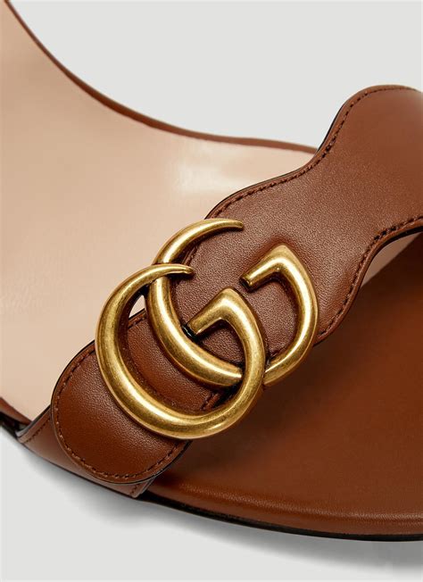 gucci marmont brown sandal|Gucci outlet sandals.